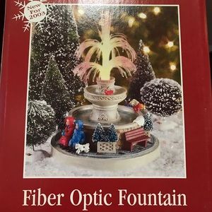 Christmas Village- fiber optic fountain